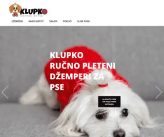 Dzemperizapse.com(Džemperi za pse) Screenshot