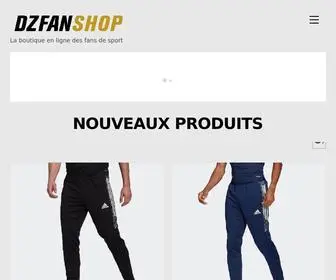 Dzfanshop.com(DZ FAN SHOP La boutique en ligne des fans de sport) Screenshot