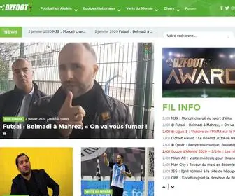Dzfoot.com(La référence du football algérien depuisFootball Algérien) Screenshot