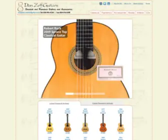 Dzguitars.com(Classical Guitars and Flamenco Guitars and Accessories) Screenshot