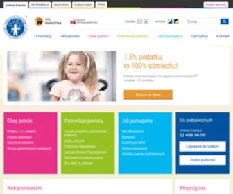Dzieciom.pl(Fundacja Dzieciom "Zdążyć z Pomocą") Screenshot