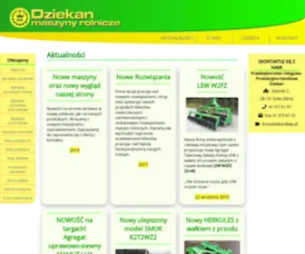Dziekan-Maszynyrolnicze.pl(Dziekan Maszynyrolnicze) Screenshot