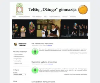 Dziugogimnazija.lt(Telšių) Screenshot