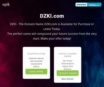Dzki.com(The rare domain name) Screenshot