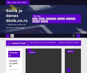 DZNB.co.rs(Sutra je danas) Screenshot