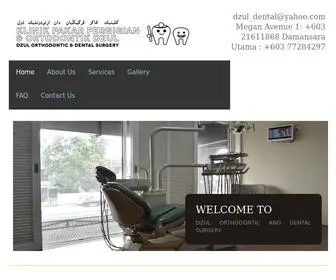 Dzuldental.com(Dzul Orthodontic & Dental Surgery) Screenshot