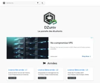 Dzuniv.com(Documents Universitaires en ligne) Screenshot