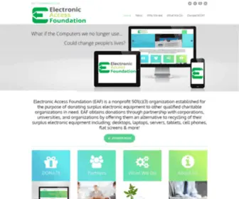 E-Access.org(Electronics Donations in New Jersey) Screenshot