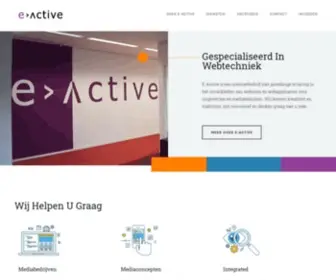 E-Active.nl(Gespecialiseerd in webtechniek) Screenshot