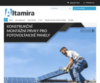 E-Altamira.cz(Velkoobchod s fotovoltaickým příslušenstvím) Screenshot