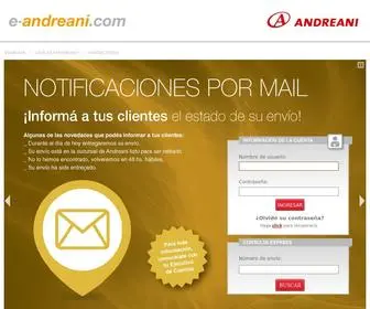 E-Andreani.com(Ingresar) Screenshot