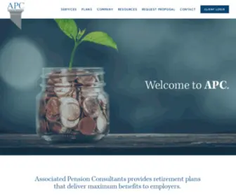 E-APC.com(Associated Pension Consultants) Screenshot