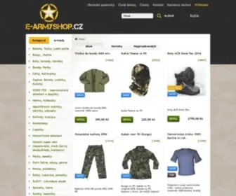 E-Armyshop.cz(Armyshop) Screenshot