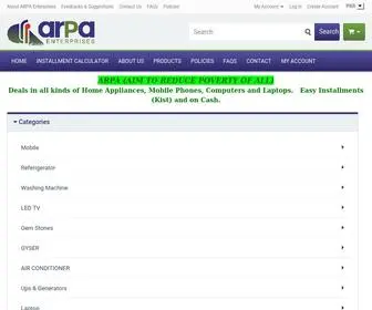 E-Arpa.com(ARPA Enterprises) Screenshot