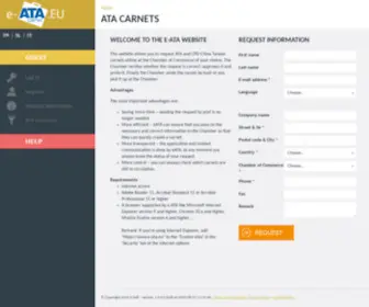 E-Ata.eu(ATA carnets) Screenshot