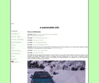 E-Automobile.info(Neuigkeiten) Screenshot