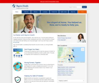 E-Baptisthealth.com(Baptist Health) Screenshot