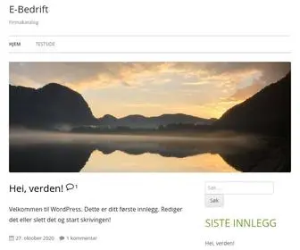 E-Bedrift.no(Firmakatalog) Screenshot