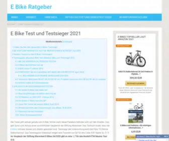 E-Bikes-Testsieger.de(Die Testsieger 2021 auf einen Blick) Screenshot