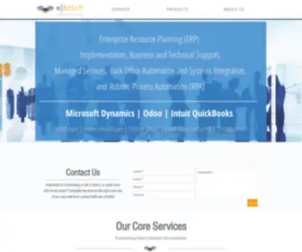 E-Bizsoft.com(Microsoft Dynamics) Screenshot
