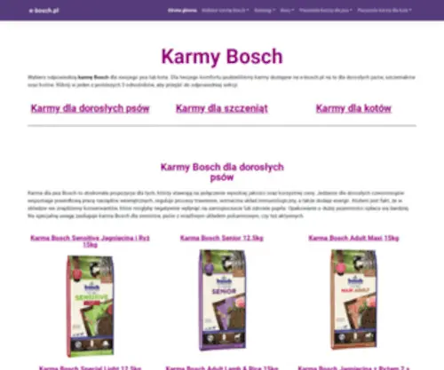 E-Bosch.pl(Bosch) Screenshot