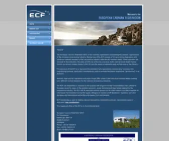 E-C-F.com(European Caravan Federation (ECF)) Screenshot