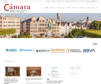 E-Camara.com(Cámara Oficial de Comercio de España en Bélgica y Luxemburgo) Screenshot