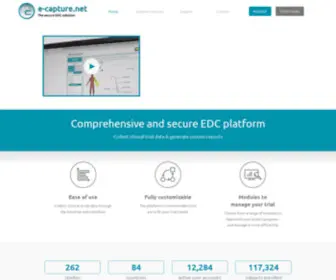 E-Capture.net(The secure EDC solution) Screenshot