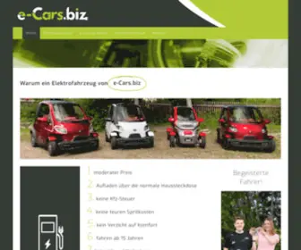 E-Cars.biz(Elektromobilität) Screenshot