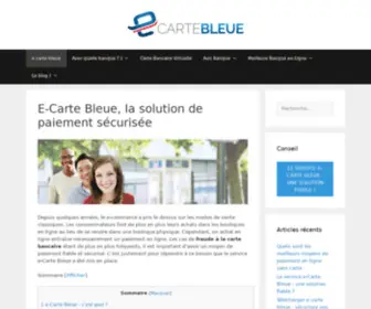 E-Carte-Bleue.net(E-Carte Bleue : Utilisation, Avantages, Précautions) Screenshot