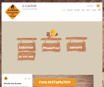 E-Castor.fr(Bienvenue) Screenshot