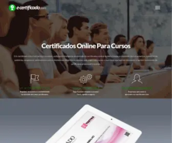 E-Certificado.com(Certificados Online para Treinamentos) Screenshot