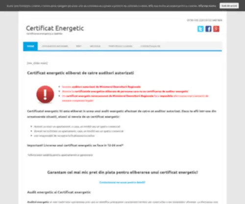 E-Certificatenergetic.ro(Certificat energetic) Screenshot
