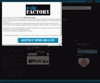 E-Cig-Factory.fr(Cigarette électronique) Screenshot