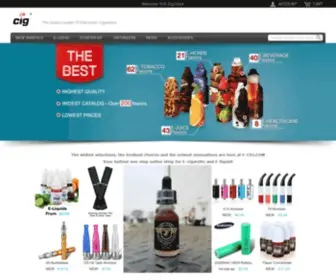 E-Cig.com(The World First And Largest Superstore For Electronic Cigarettes) Screenshot
