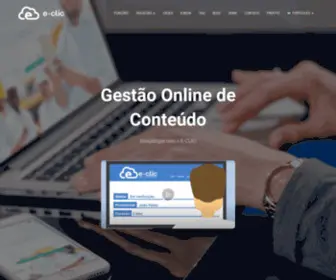 E-Clic.net(Gestão Online de Conteúdo) Screenshot