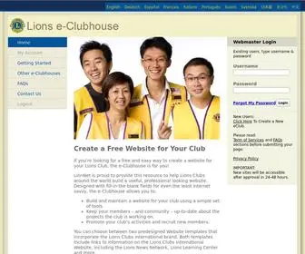 E-Clubhouse.org(Lions e) Screenshot