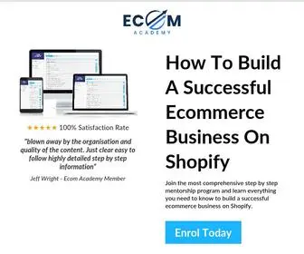 E-Com.academy(Shopify step by step mentorship program) Screenshot