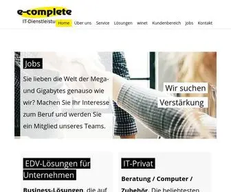 E-Complete.at(E-complete IT Dienstleistungen) Screenshot