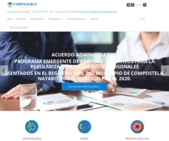 E-Compostela.gob.mx(Inicio) Screenshot