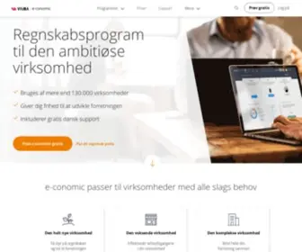 E-Conomic.dk(E-conomic online regnskabsprogram) Screenshot