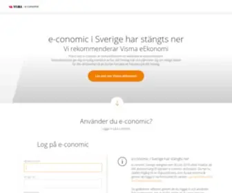E-Conomic.se(Logga in på e) Screenshot