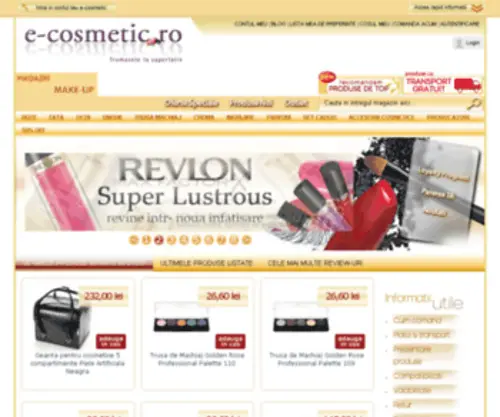 E-Cosmetic.ro(Produse cosmetice online) Screenshot