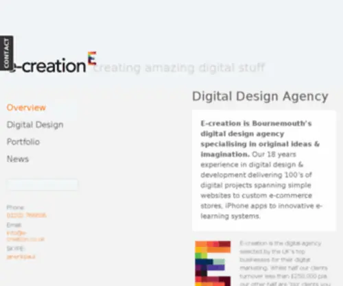 E-Creation.co.uk(Websites & Marketing by Digital Design Agency) Screenshot
