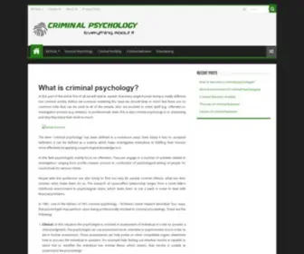 E-Criminalpsychology.com(This web) Screenshot