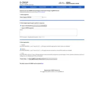 E-Crisp.org(E-CRISP Design) Screenshot