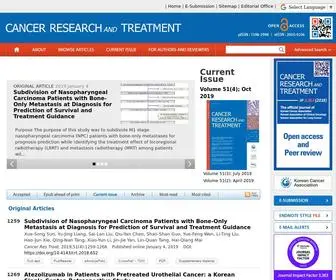 E-CRT.org(Cancer Research and Treatment) Screenshot