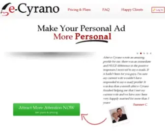 E-Cyrano.com(E-Cyrano - Home) Screenshot