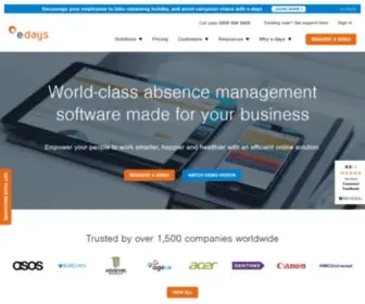 E-Days.co.uk(Edays absence management software) Screenshot