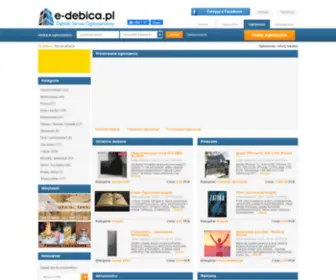 E-Debica.pl(Darmowe ogłoszenia oraz oferty firm z Dębicy i okolic. Portal debica org) Screenshot